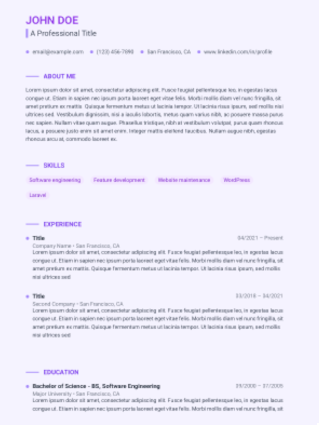 Creative template preview